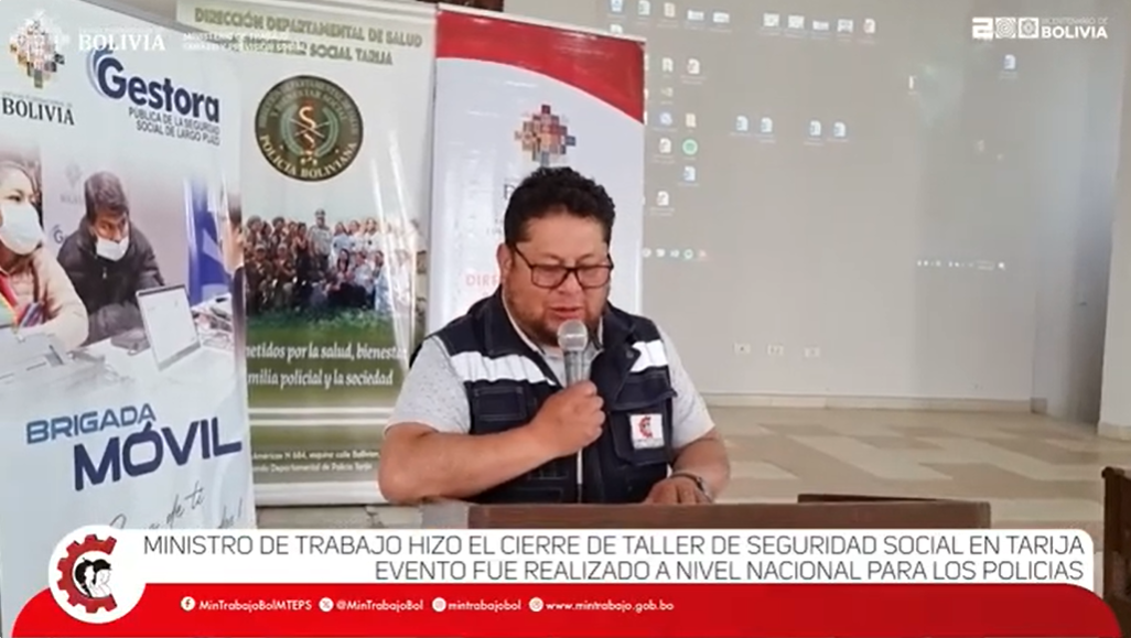 𝗠𝗜𝗡𝗜𝗦𝗧𝗥𝗢 𝗗𝗘 𝗧𝗥𝗔𝗕𝗔𝗝𝗢 𝗣𝗔𝗥𝗧𝗜𝗖𝗜𝗣Ó 𝗘𝗡 𝗖𝗟𝗔𝗨𝗦𝗨𝗥𝗔 𝗗𝗘 𝗧𝗔𝗟𝗟𝗘𝗥 𝗗𝗘 𝗦𝗘𝗚𝗨𝗥𝗜𝗗𝗔𝗗 𝗦𝗢𝗖𝗜𝗔𝗟 𝗗𝗜𝗥𝗜𝗚𝗜𝗗𝗢 𝗔 𝗣𝗢𝗟𝗜𝗖𝗜́𝗔𝗦-𝗧𝗔𝗥𝗜𝗝𝗔